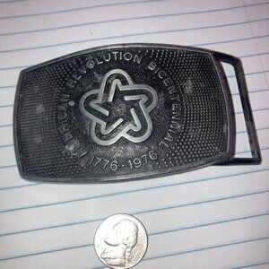 Vintage Belt Buckle 1976 American Revolution Bicentennial 1776 - 1976 By Lee Co.
